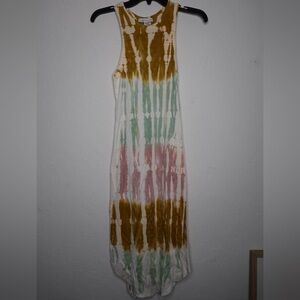 Young Fabulous & Broke Tie-Dye Ribbed Maxi Dress – XS
